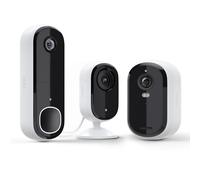 Arlo Paquete Esencial de Seguridad para Todo el hogar | Exterior, Interior, cámara de Timbre de Video | Resolución 2K | 2ª generación | Interior - Exterior