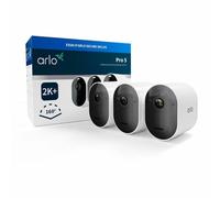 Arlo Pro 5 Kit de 3 Cámaras de Seguridad 2K+ Exterior e Interior