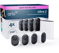 Arlo Cámara de vigilancia Ultra 2 – 4K WiFi ext/int, visión nocturna color, 4 cámaras