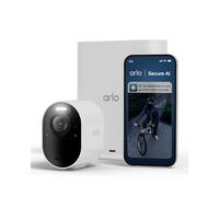 Arlo Ultra 3, Cámara de Vigilancia Exterior WiFi 4K, Detección y reconocimiento de IA, Vsión Nocturna a Color, Audio bidireccional, Funciona con Alexa, Prueba de Secure App, 1 Cámara + Smarthub