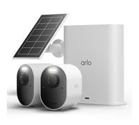 Cámara de seguridad exterior ARLO Ultra 3 4K Kit 2 cámaras con Smart Hub y panel solar Blanco - Nuevo