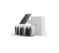 ARLO Ultra 3 Kit 4 Cámaras 4K WiFi con Panel Solar Hub IP65 Blanco - Nuevo