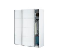 Habitdesign Armario ropero Hera 2 puertas correderas 200x150x60 cm Blanco Artik