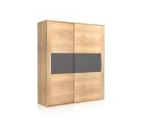 Armario 2 puertas correderas Uniq 180 Cambria - graphite