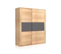 Armario 2 puertas correderas Uniq 180 Cambria - graphite