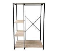 Armario Abierto Estilo Industrial con Barra y Baldas - 167x90x41cm