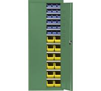 Armario-almacén con cajas visualizables mauser, H x A x P 1740 x 680 x 280 mm, monocolor