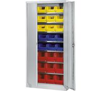 Armario-almacén, monocolor mauser, con 32 cajas visualizables