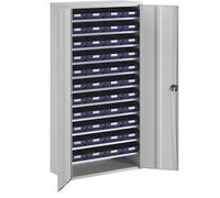 Armario-almacén STEMO, H x A x P 1970 x 1000 x 450 mm, con cajas para estanterías