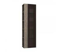 Armario alto burgbad Yumo, versión derecha, anchura: 500mm, mango G0179, HSKF050RF3717G0179, Color: Roble Decoración Cachemira Melamina / Roble Decoración Cachemira Melamina