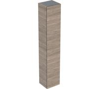 Armario alto Plan de Geberit Renova, con una puerta, 33x180x29,8cm, 504.045.JR.1, Color: Estructura de madera de nogal americano / melamina