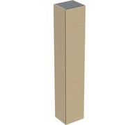 Armario alto Plan de Geberit Renova, con una puerta, 33x180x29,8cm, 504.045.PS.1, Color: Estructura de madera de roble natural / melamina
