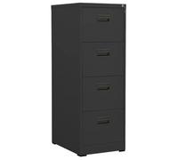 Armario Archivador De Acero Antracita 46x62x133 Cm Vidaxl
