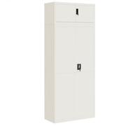 Armario Archivador De Acero Blanco 90x40x220 Cm Vidaxl