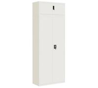 Armario Archivador De Acero Blanco 90x40x240 Cm Vidaxl