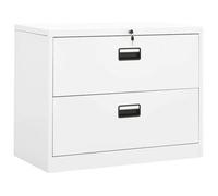 Armario Archivador De Acero Blanco 90x46x72,5 Cm Vidaxl