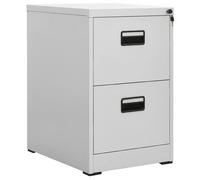 vidaXL Armario archivador de acero gris 46x62x72,5 cm