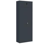 Armario Archivador De Acero Gris Antracita 90x40x240 Cm Vidaxl