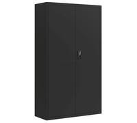 vidaXL Armario archivador de acero para oficina 105x40x180 cm Negro