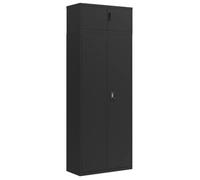 Armario Archivador De Acero Negro 90x40x240 Cm Vidaxl