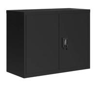 Armario Archivador De Acero Negro 90x40x70 Cm Vidaxl