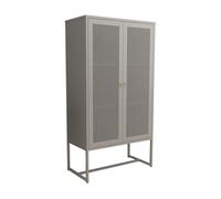 Armario archivador sund 2 estantes acero 150x80x40cm - gris [en.casa]