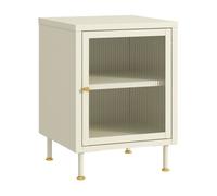 Armario auxiliar pequeño lindau 56x40x40 cm - blanco crema [en.casa]