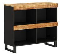 Armario Auxiliar Vidaxl de Madera Maciza de Mango 85x33x75 Cm Marrón Claro Light Brown