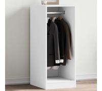 Armario blanco de 48x41x102 cm, fabricado en material de madera, ideal para el hogar, sistemas de almacenamiento y organización, almacenamiento de ropa, perchas. Peso: 18.48 kg. Código: 840814