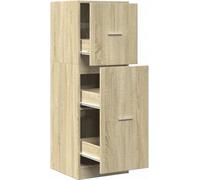 Armario botiquín madera de ingeniería roble Sonoma 40x41x118 c
