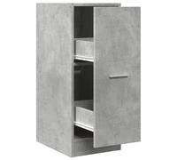 Armario botiquín madera ingeniería gris hormigón 30x41x77,5 cm