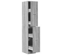 Armario botiquín madera ingeniería gris Sonoma 30x41x174,5 cm