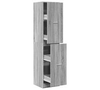 Armario botiquín madera ingeniería gris Sonoma 40x41x174,5 cm