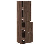 Armario botiquín madera ingeniería marrón roble 40x41x174,5 cm
