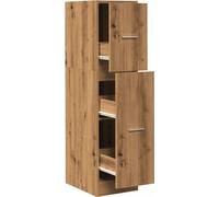 Armario botiquín madera ingeniería roble artisian 30x41x118 cm