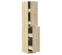 Armario de farmacia vidaXL, estilo Sonoma, color roble, 30x41x174,5 cm, fabricado en material de madera