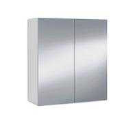 Armario camerino con espejo blanco brillo 60 x 65 x 21 cm 65 cm