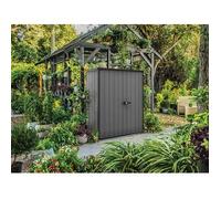 Armario Caseta Resina Jardin Cortina Vertical Alto Keter Gris