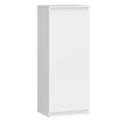 Armario colgante akord w40 blanco 40 cm 1 puerta frente en color blanco 3 estantes 40x30x99 cm