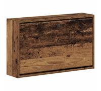 Armario colgante para zapatos BREDA 71 x 17 x 43 cm | De madera de ingeniería, montaje en pared, cajón frontal inclinado, puerta reversible