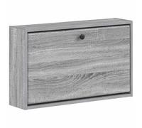 Armario colgante para zapatos BREDA 71 x 17 x 43 cm gris Sonoma | De madera de ingeniería, resistente a la humedad, con cajón, para pasillo