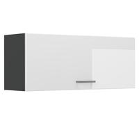 Armario colgante Vicco R-Line Blanco alto brillo/Antracita 100 cm Plano, Model 63172
