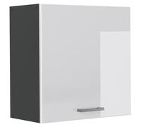 Armario colgante Vicco R-Line Blanco alto brillo/Antracita 60 cm con 1 puerta, Model 65801