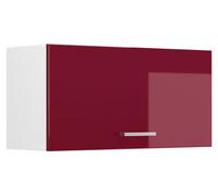 Armario colgante Vicco R-Line Rojo de alto brillo/Blanco 80 cm Plano, Model 63103