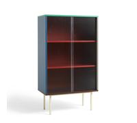 Armario Colour Cabinet con Puertas de Cristal High Multicolor