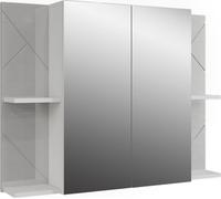 Armario con espejo de baño Vicco Irma Blanco/blanco alto brillo 100 x 75 cm con 2 puertas, Model 55484