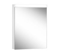 Armario con espejo iluminado LOW basic LED de Schneider, 1 puerta 60cm, bisagra intercambiable, 595x120x747mm, 171.260.02.0201, Versión: Estándar de la UE/blanco del corpus/3000K