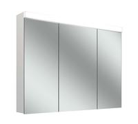 Armario con espejo iluminado Schneider LOW 15 basic LED, 3 puertas 30/60/30cm, 1195x147x747mm, 171.521.02.02, Versión: EstÃ¡ndar de la UE/blanco del corpus/4000K