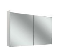 Armario con espejo iluminado Schneider LOW basic 15 LED, 2 puertas 60/60cm, 1195x147x747mm, 171.520.01.0201, Versión: CH standardna/korpusno bela/3000K