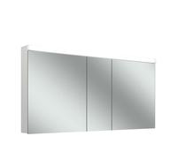 Armario con espejo iluminado Schneider LOW basic LED 15, 3 puertas 60/30/60cm, 1495x147x747mm, 171.550.01.02, Versión: CH estÃ¡ndar/blanco corpus/4000K